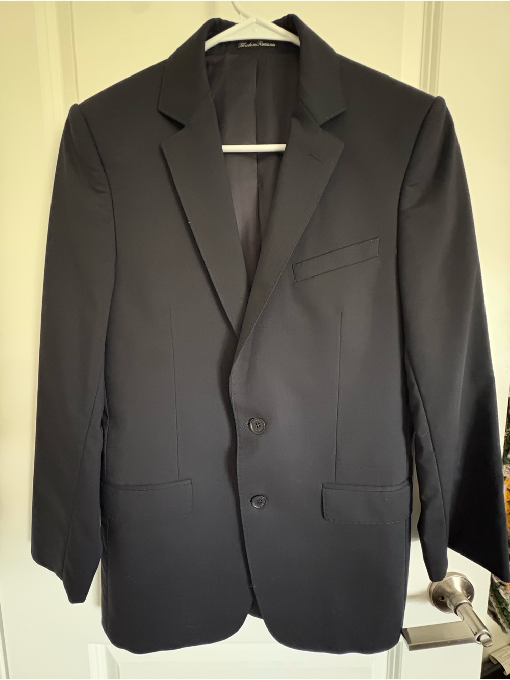 Louis Vuitton Men's Black Two-Button Blazer